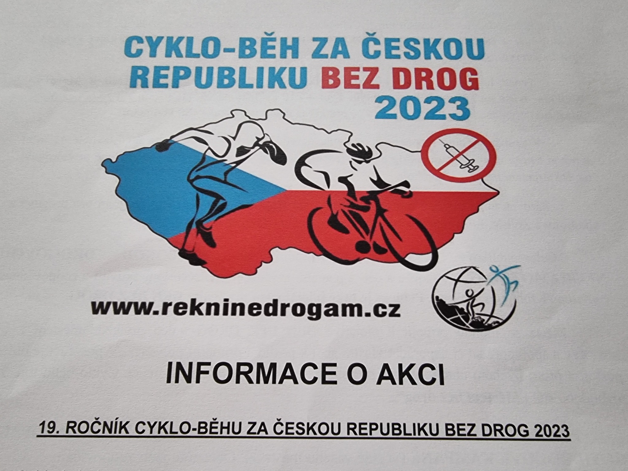 Cyklo-běh za ČR bez drog 2023